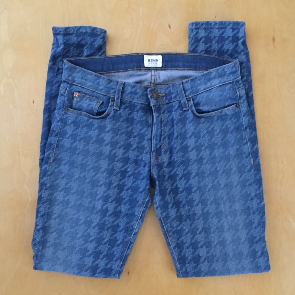 Hudson Krista Skinny Jeans in Herringbone